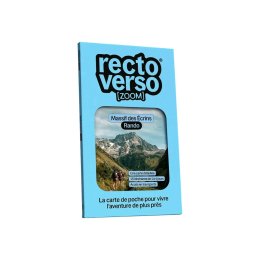 RECTO VERSO Mappa tascabile Zoom Massiccio degli Écrins Escursionismo TU .