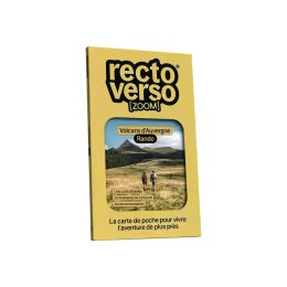 RECTO VERSO Carte de poche Zoom Volcans d'Auvergne Rando TU .