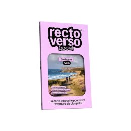 RECTO VERSO Carta tascabile Zoom Bretagna in Bicicletta TU .