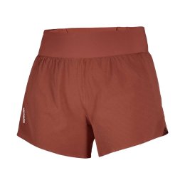 SALOMON Short Sense Aero Stow 4" (10cm) femme XS BURNT UMBER