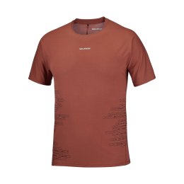 SALOMON T-shirt SENSE AERO GFX uomo S BURNT UMBER/Coffee B