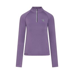 DIADORA T-shirt manches longues 1/2 Zip Stratouno femme S/M VIOLET GRAPE COMPOTE