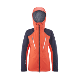 MILLET VESTE TRILOGY V ICON GORE TEX FEMME S 9653 CORAL CHROME/SA
