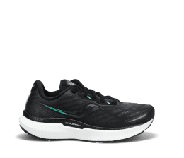SAUCONY TRIUMPH 19 FEMME 37.5 10- BLACK/WHITE
