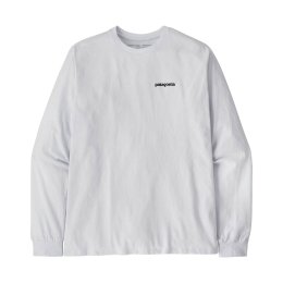 PATAGONIA T-SHIRT MANICHE LUNGHE P-6 LOGO RESPONSIBILI-TEE UOMO M WHI