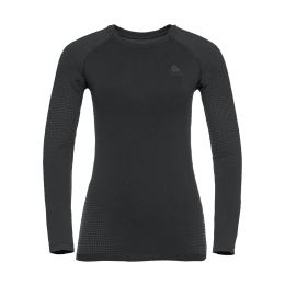 ODLO SOUS-COUCHE TOP CREW NECK PERFORMANCE FEMME M 60212 - BLACK - NEW