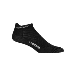 ICEBREAKER CHAUSSETTES RUN ULTRALIGHT MICRO HOMME 44.5-46.5 BLACK/SNOW