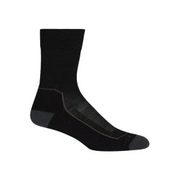 ICEBREAKER CHAUSSETTES HIKE+ LIGHT CREW FEMME 35-37 BLACK/MONSOON/MINK