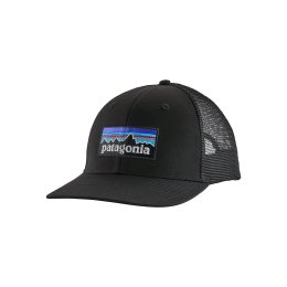 PATAGONIA CASQUETTE P-6 LOGO TRUCKER HAT ALL BLK