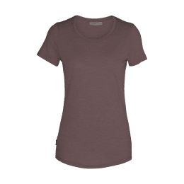 ICEBREAKER T-SHIRT MERINO SPHERE ROSE FEMME S MINK