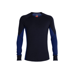 ICEBREAKER SOUS COUCHE 260 TECH MANCHES LONGUES CREWE HOMME L MIDNIGHT/NAVY