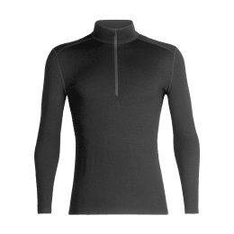 ICEBREAKER SOUS-COUCHE 260 TECH DEMI-ZIP HOMME XL BLACK