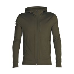 ICEBREAKER VESTE POLAIRE MERINO QUANTUM III CAPUCHE HOMME S LODEN