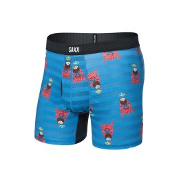 SAXX BOXER HOT SHOT BRIEF FLY UOMO M CRAB COCKTAIL-LAKE BLUE