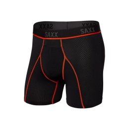 SAXX BOXER KINETIC HD BRIEF HOMME M BVR_BLACK/VERMILLION