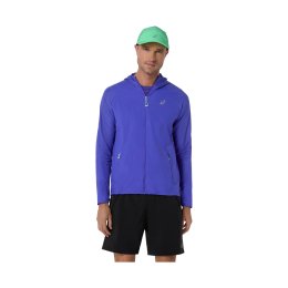ASICS GIACCA CON CAPPUCCIO ROAD UOMO XL 403 / COBALT BURST/ILLUMINATE GREEN