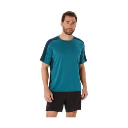 ASICS T-SHIRT À MANCHES COURTES FUJITRAIL ELITE HOMME M 400 / ATLANTIS BLUE/