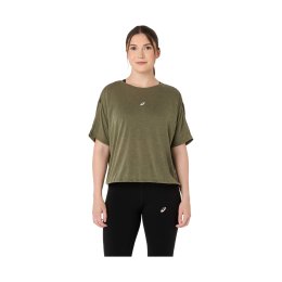 ASICS T-SHIRT NAGINO RUN ADJUSTABLE FEMME M 300 / DARK OLIVE