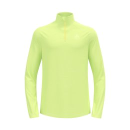 ODLO SOUS-COUCHE 1/2 ZIP RUN EASY WARM HOMME L 40451 - SHADOW LIME