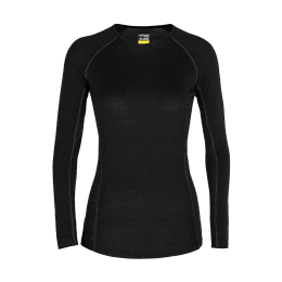 ICEBREAKER SOUS COUCHE MERINO 150 ZONE FEMME L BLACK
