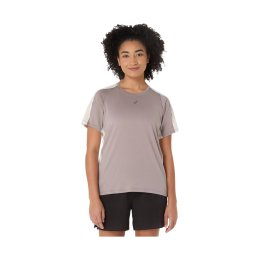 ASICS T-SHIRT FUJITRAIL ELITE FEMME L 020 / RAINSTORM GREY/CREAM