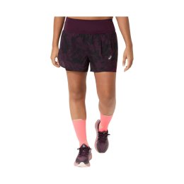 ASICS Pantaloncino da running ROAD ALL OVER PRINT 2-N-1 3.5" L 501 / DARK AUBERGINE