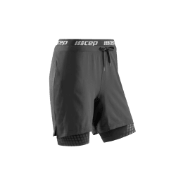 CEP SHORT TRAINING 2 EN 1 FEMME XS BLACK
