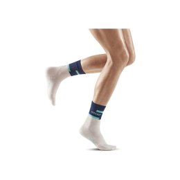 CEP Chaussettes The Run Socks Mid Cut Femme 34 - 37 BLUE/OFF WHITE