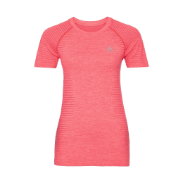 ODLO T-SHIRT MANCHES COURTES ESSENTIAL SEAMLESS FEMME XS 30786 - PARADISE PIN