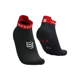 COMPRESSPORT CHAUSSETTES PRO RACING V4.0 RUN LOW 35-38 BLACK/CORE RED