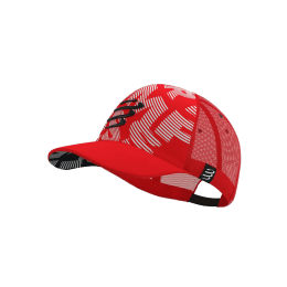 COMPRESSPORT CASQUETTE TRUCKER TU RED/WHITE