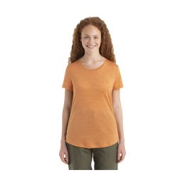 ICEBREAKER T-SHIRT MERINO SPHERE II FEMME XL EARTH HTHR