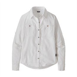 PATAGONIA CHEMISE MANCHES LONGUES SELF GUIDED HIKE FEMME XS WHITE