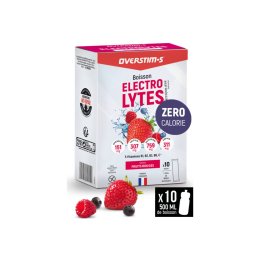 OVERSTIMS BOISSON ÉLECTROLYTES 10 SACHETS FRUITS ROUGES