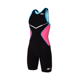ZEROD TRIFONCTION RACER TRISUIT FEMME L PINK LOTUS
