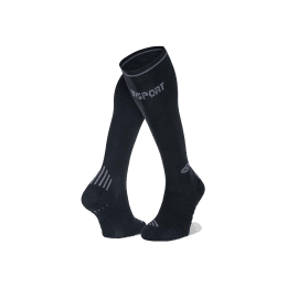 BV SPORT CHAUSSETTES RUN COMPRESSION L 001_NOIR/GRIS