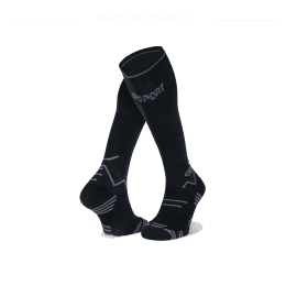 BV SPORT CHAUSSETTES TRAIL COMPRESSION M 001_NOIR/GRIS