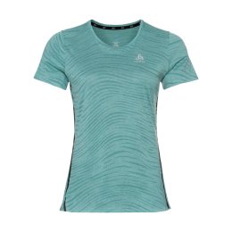 ODLO T-SHIRT COL ROND ZEROWEIGHT FEMME L 20774 - JADED MELANG
