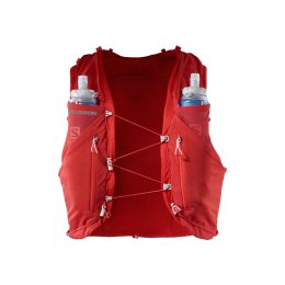 SALOMON SAC D'HYDRATATION ADV SKIN 12 ROUGE AVEC FLASQUES