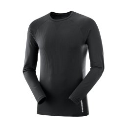 SALOMON T-SHIRT MANCHES LONGUES SENSE AERO HOMME L DEEP BLACK