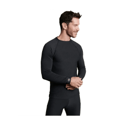 DAMART SOUS-COUCHE COMFORT THERMOLACTYL 4 COL ROND HOMME S NOIR