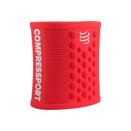 COMPRESSPORT SERRE-POIGNET MULTISPORTS 3D DOTS TU FLUO RED/WHITE