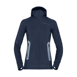 NORRONA POLAIRE FALKETIND POWER GRID CAPUCHE FEMME S 2295_INDIGO NIGHT