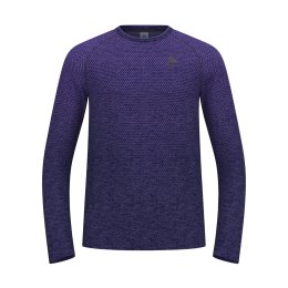 ODLO T-SHIRT MANCHES LONGUES ESSENTIAL SEAMLESS HOMME S 21123 - eclipse melange
