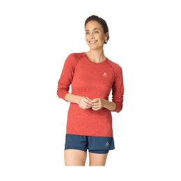 ODLO T-SHIRT MANCHES LONGUES ESSENTIEL SEAMLESS FEMME M 30842 - AMERICAN BEA