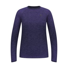 ODLO T-SHIRT MANCHES LONGUES ESSENTIEL SEAMLESS FEMME S 21123 - eclipse melange