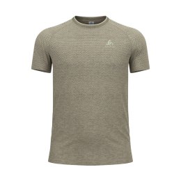 ODLO T-SHIRT MANCHES COURTES ESSENTIAL HOMME L 40457 - vetiver melange