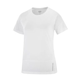 SALOMON T-SHIRT MANCHES COURTES CROSS RUN FEMME BLANC L WHITE
