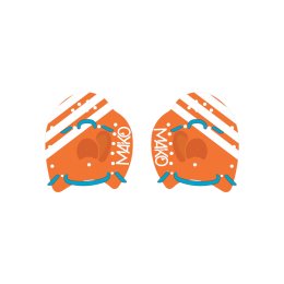 MAKO PLAQUETTES DE NATATION ORANGE TU ORANGE