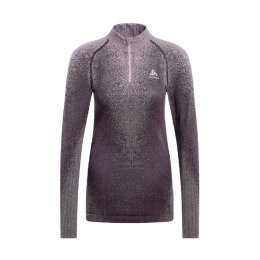 ODLO SOUS-COUCHE TURTLE COL DEMI-ZIP FEMME XS 21092 - GRAY RIDGE